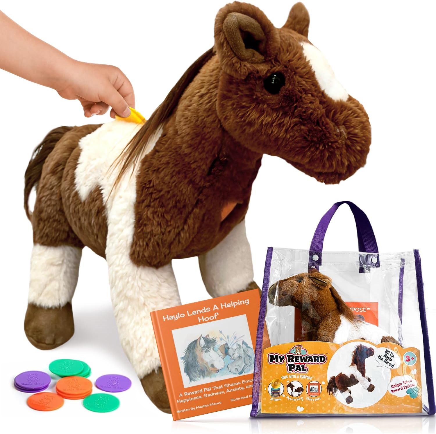 - Haylo The Horse Plush Toy for Big Feelings with Storybook Set for Kids