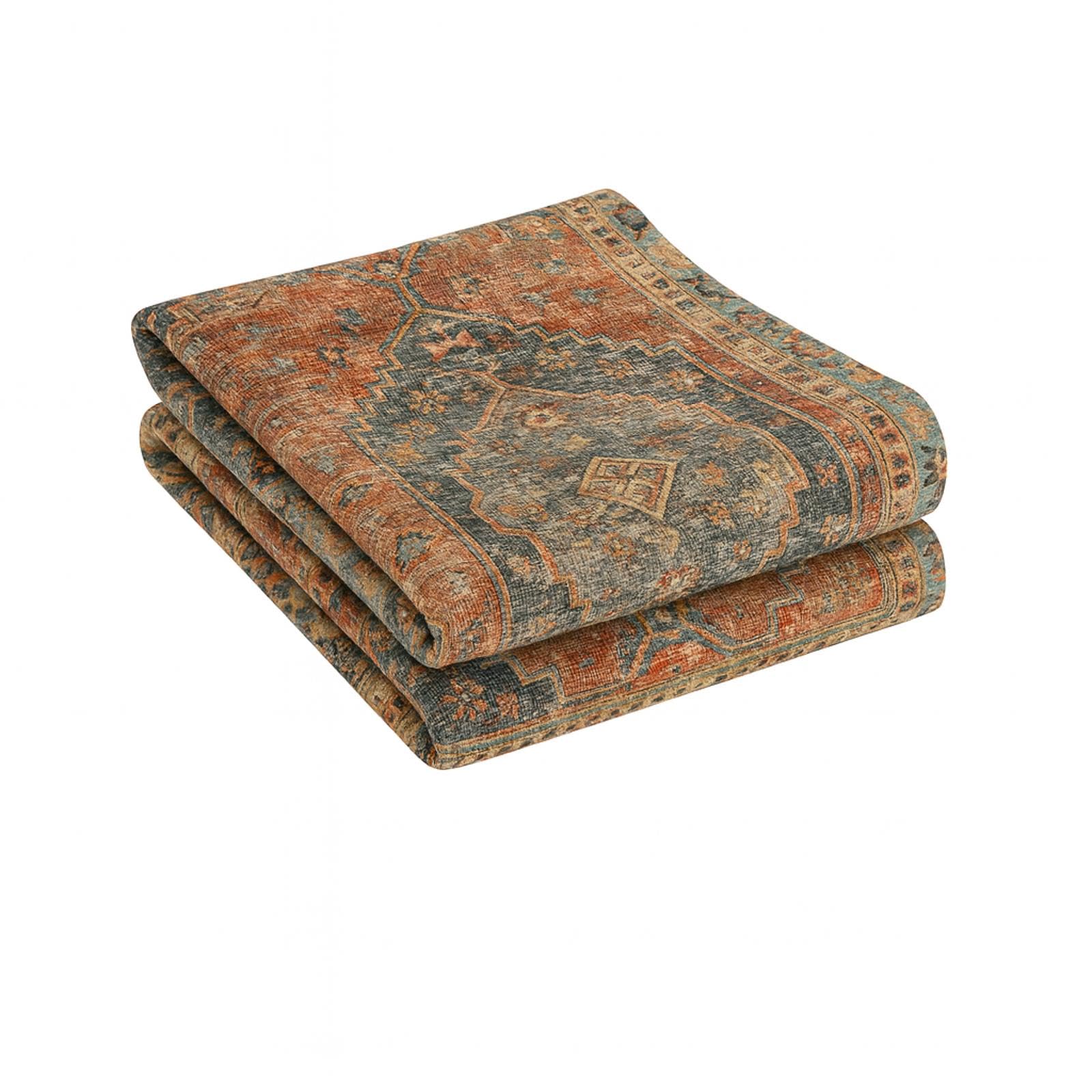 Decoranddecor Distressed Hallway Rug, 80x150cm, Non-Slip, Low Pile, Pet Friendly - Image 3