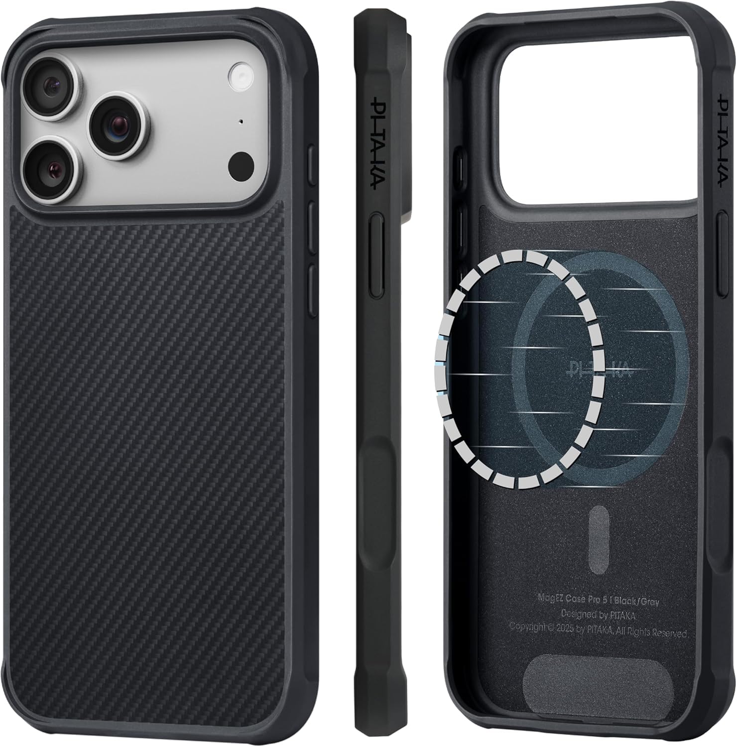 PITAKA Pro Guard Aramid Fiber Woven Case for iPhone 17 Pro Max