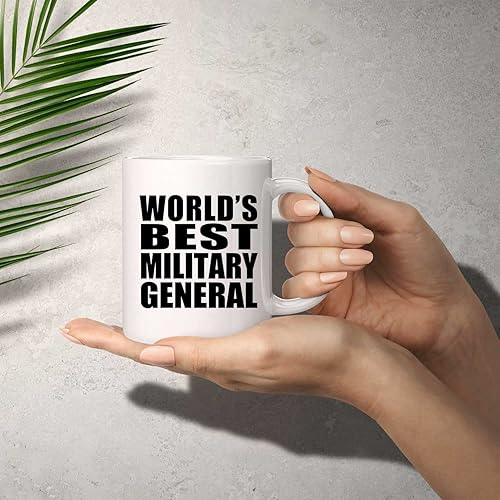 Miniatura 2 de World's Best Militar General  Taza de café blanca de 12.8fl oz, taza de té de cerámica  para amiga colega jubilación, graduación, cumpleaños,
