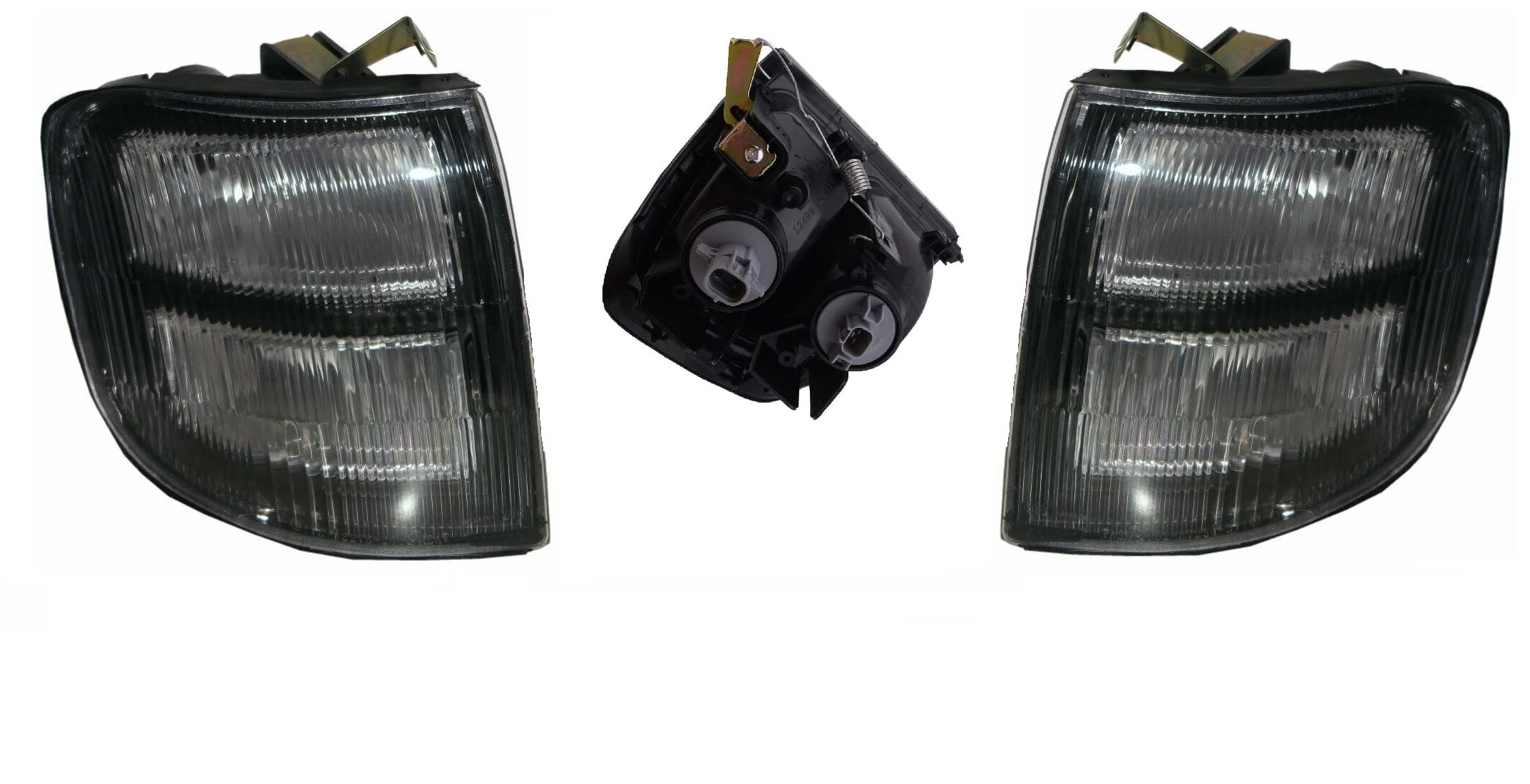 Set 2 Fanale Fanalino Freccia Anteriore Destro e Sinistro Per Pajero II da 1997 a 1999 Luce Posizione Indicatore Di Direzione Lampeggiatore Lato Guidatore Passeggero