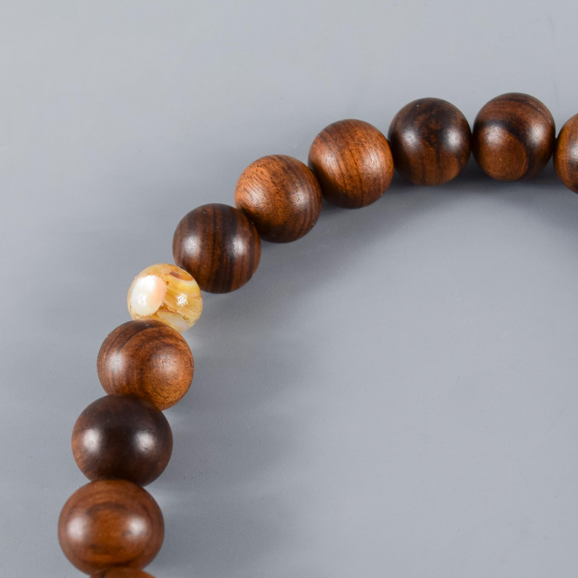 13 mm Sendan Chinaberry drewniane brązowe koraliki z muszli japońskie koraliki modlitewne Juzu dla buddyjskich ręcznie robionych koralików Mala Kioto prezent prezent dla kobiet mężczyzn JUA146