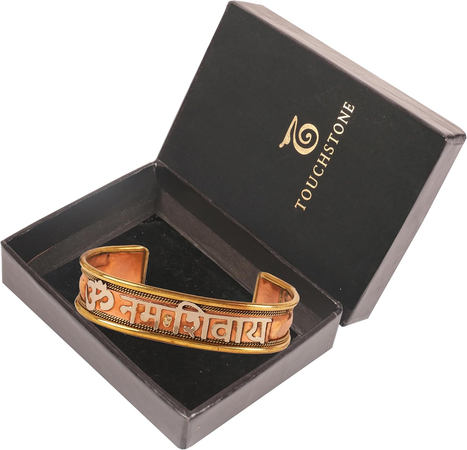 Touchstone Copper Bracelet Tibetan Style. Hand Forged with Solid and High Gauge Copper for Women Men. Hindu Spiritual Message - Image 6