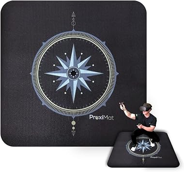 47 Inch Compass X-Large Mat for Virtual Reality - Play with Both Feet on The Mat