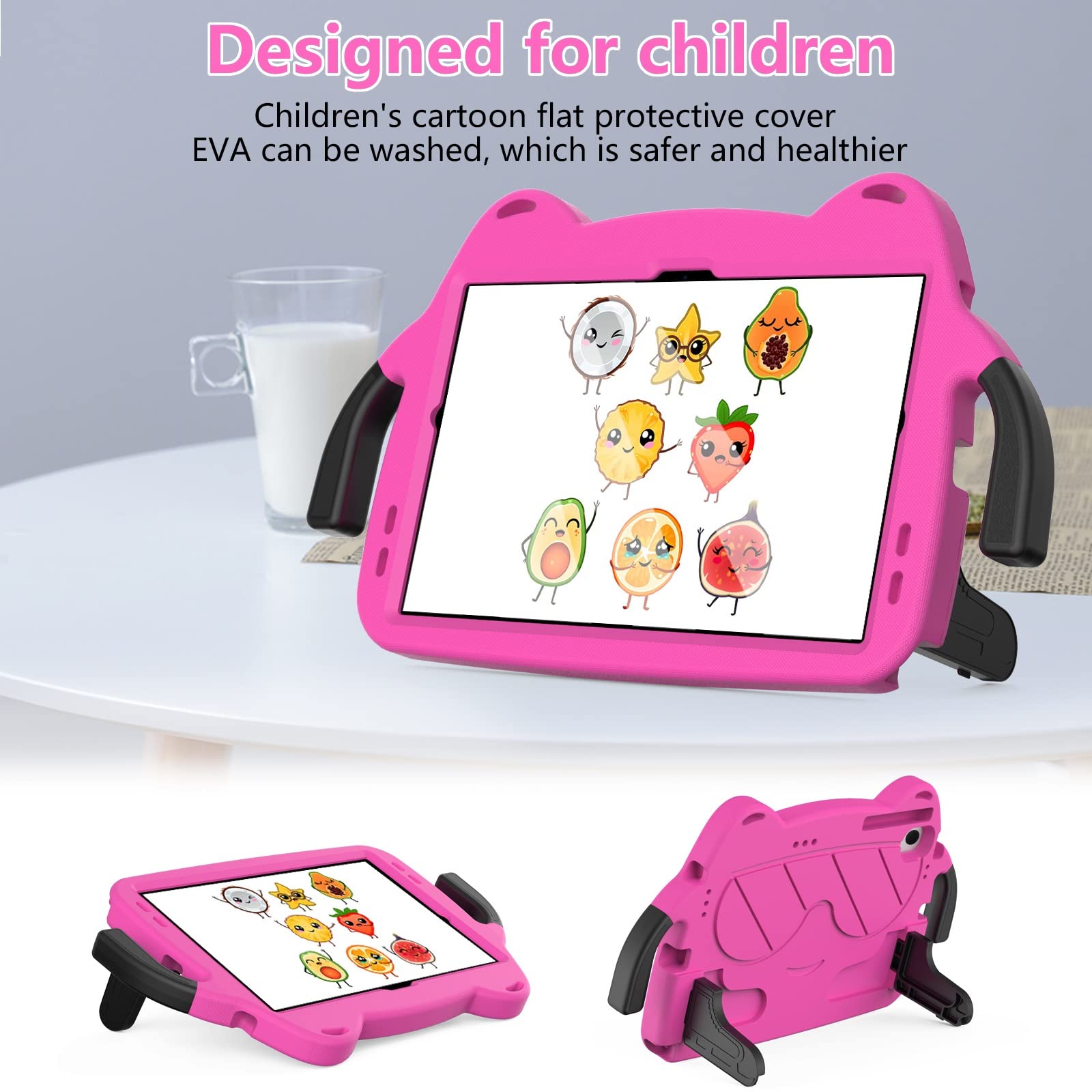 Couverture de tablette Étui de protection léger en EVA compatible avec Samsung Galaxy Tab A7 10,4 pouces (SM-T500/T505/T507) Housse résistante aux chocs compatible avec les enfants – Coque de tablette