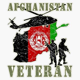 HOF Trading Afghanistan Veteran Vinyl Sticker Waterproof Decal Laptop Wall Window Bumper Sticker 5"