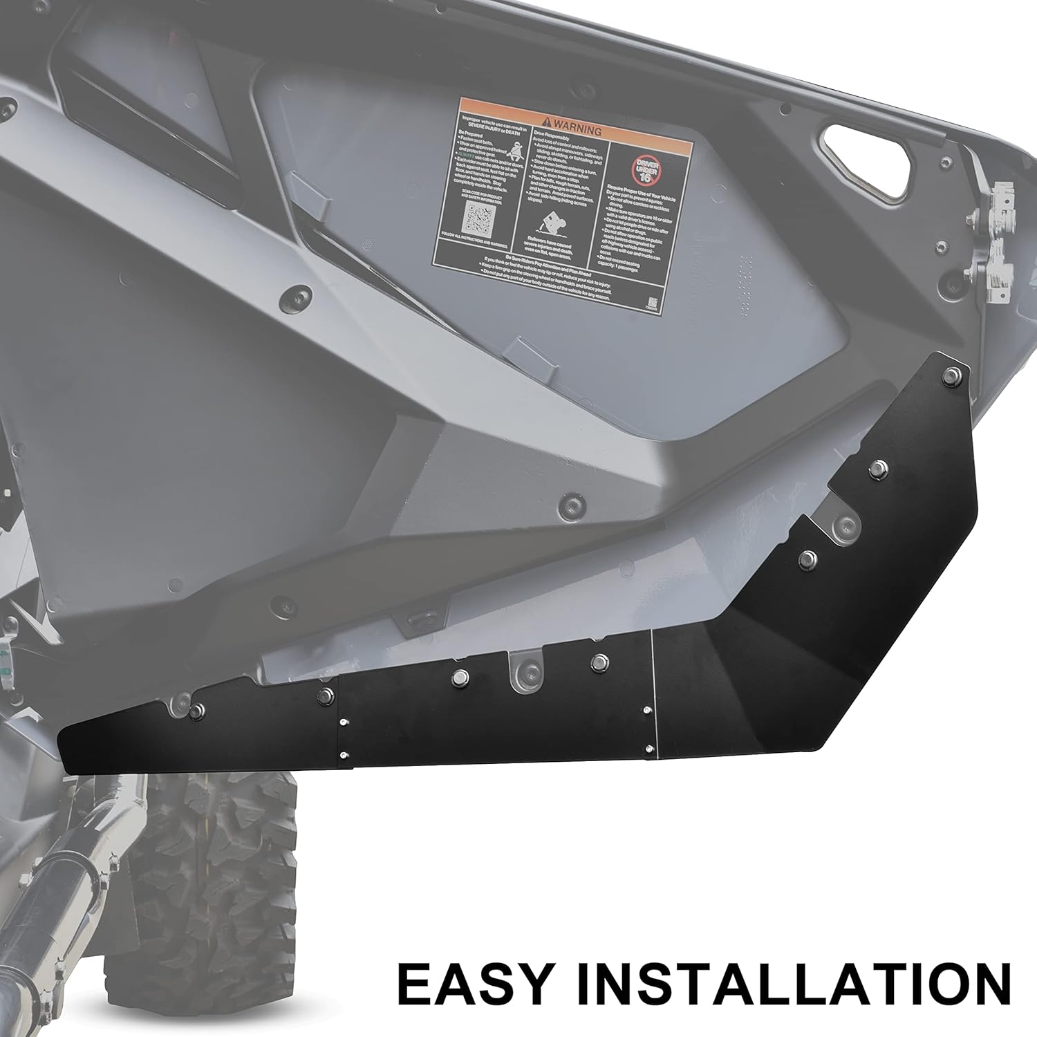 SAUTVS Lower Door Panels Insert Kit for Polaris RZR PRO XP/RZR PRO R/Turbo R 2020-2024 (2 Seats) Accessories, Lower Door Trim Valance Kit (2PCS, Black)