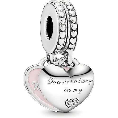 Mother's Day 925 Silver Charms Fit for Pandora Charm Bracelets and Necklaces Love My Mom Dangle Pendants Beads Charms Jewelry for Women