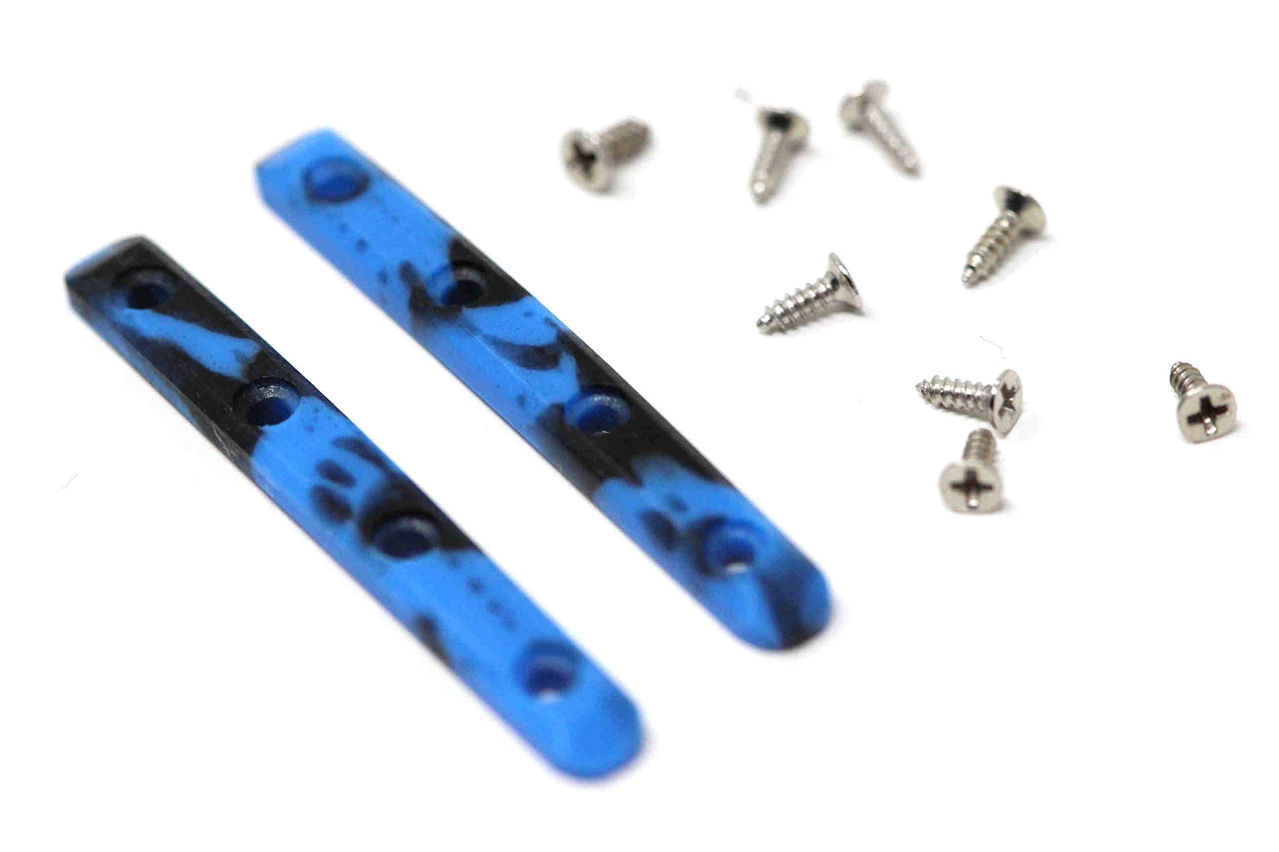 Skull Fingerboards Urethane Swirl Fingerboard Board Rails (Blue/Black)