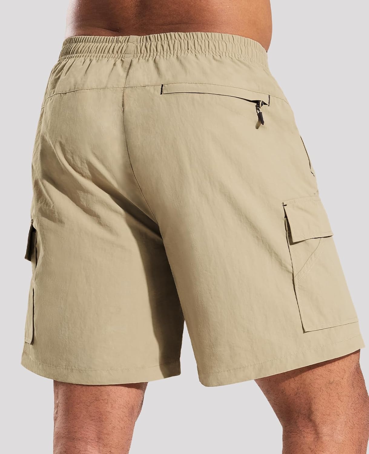 Haimont Men's Hiking Cargo Shorts 7 Inch with Zipper Pockets Quick Dry Lightweight Outdoor Camping Travel, Water Resistant - Image 6