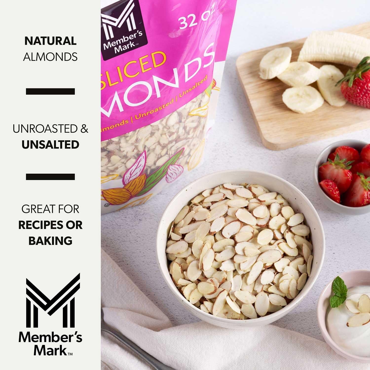 Member's Mark Natural Sliced California Almonds (32 Ounce)
