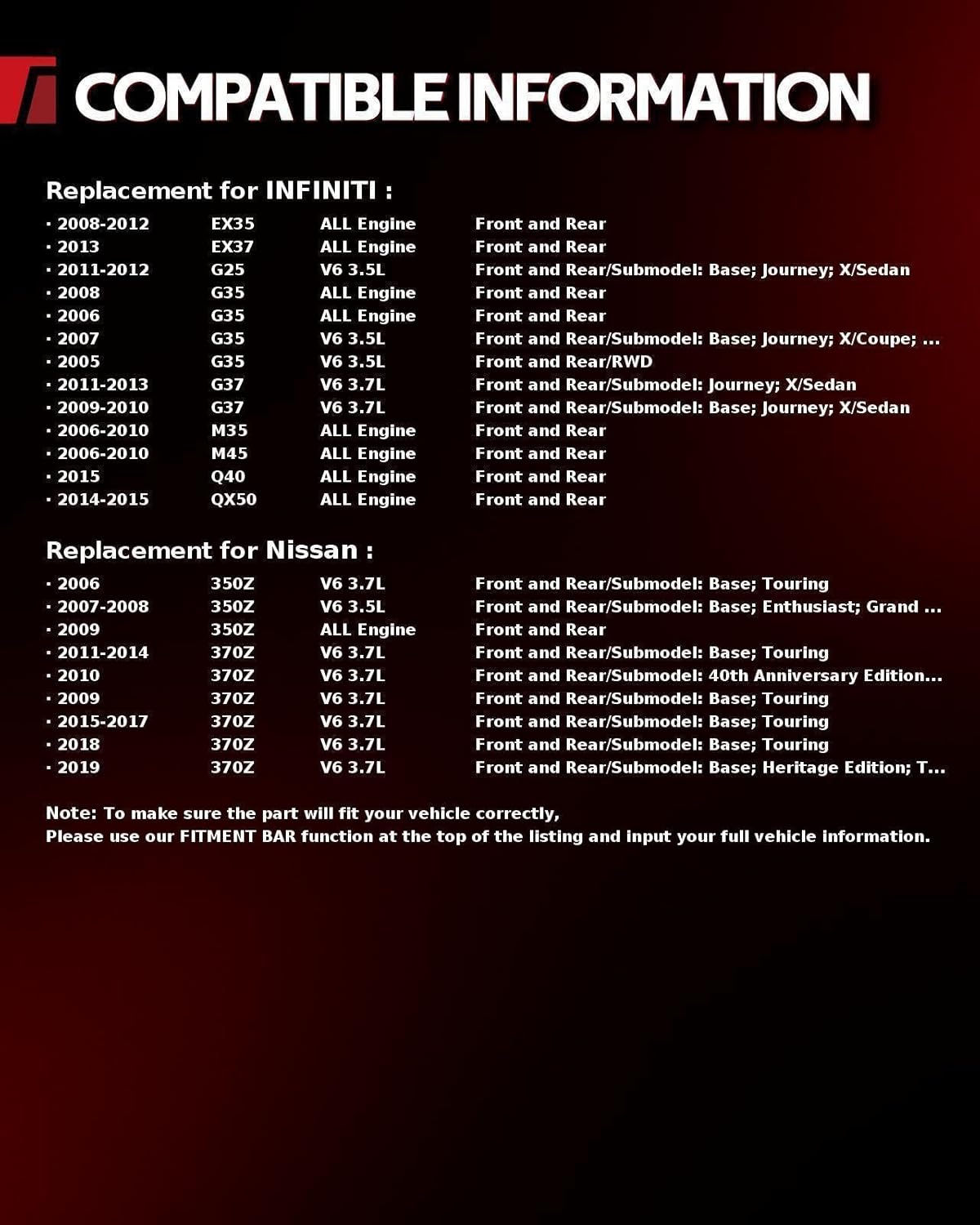 Torchbeam Front and Rear OE Brake Rotors & Ceramic Brake Pads Replacement for INFINITI 2009-2013 G37 3.7L, INFINITI 2006 2008 G35, INFINITI 2005 2007 G35 3.5L, INFINITI 2006-2010 M35,BK91002806
