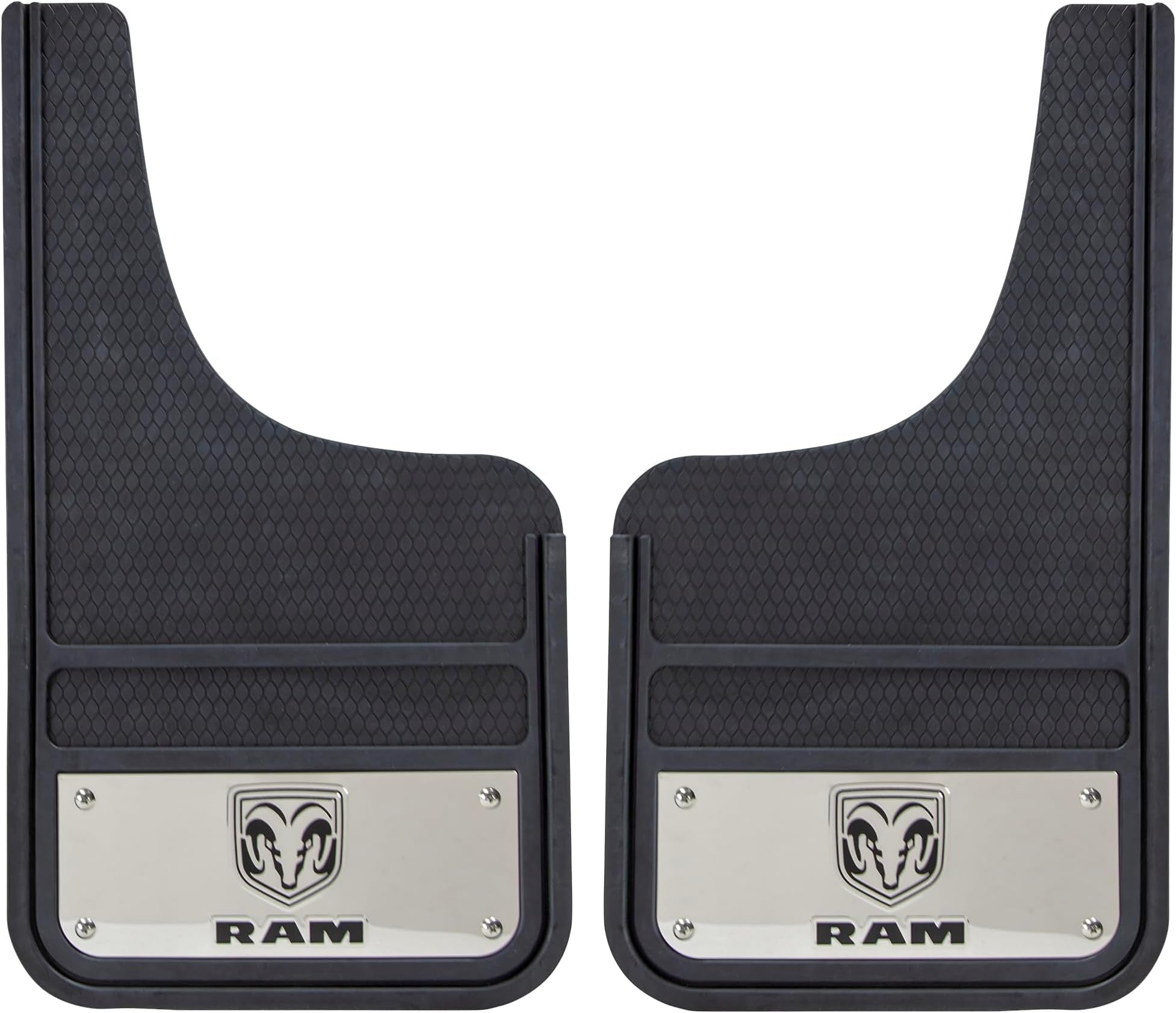 Plasticolor Ram Heavy Duty Front 12 X 23 Mud Guards, 12" x 23" Front Mud Guards (001835R01)