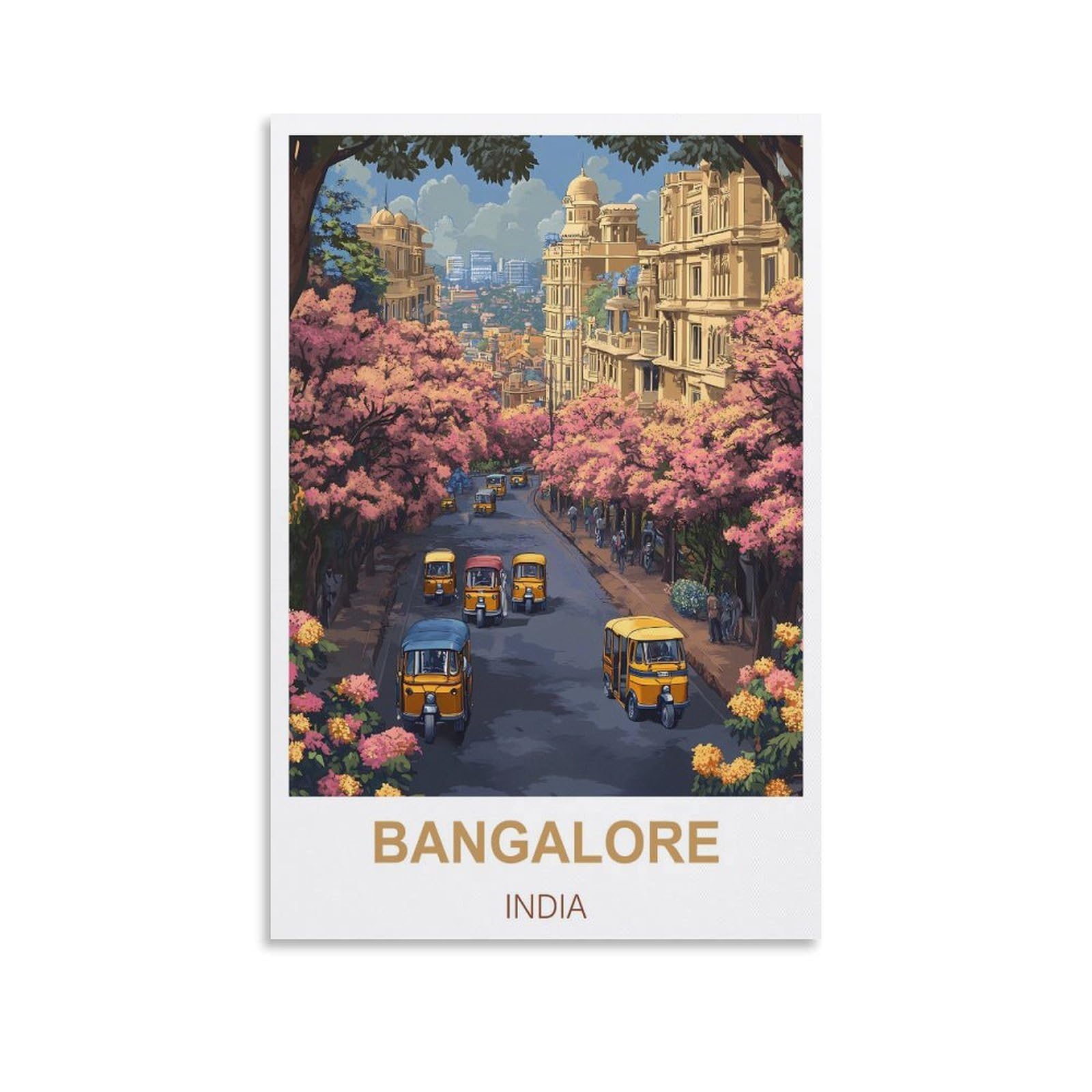2000 Piece Classic Jigsaw Puzzle Bangalore India Challenging Puzzles, Puzzle Game for The Whole for Women, Gifts for Men, Theme 70x100cm