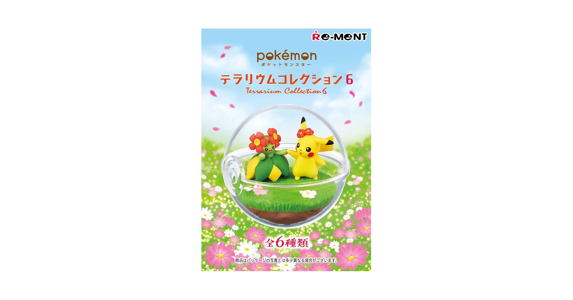 Pokémon Re-Ment Set of 6 Re-Ment Pokemon Terrarium Collection 10 All 6 Kind Set