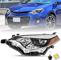 Vista 11 de SOCKIR Conjunto de faros delanteros para 2014 2015 2016 Toyota Corolla Base/CE/C/LE Eco/LE/L/S Plus/S/Sedan de 4 puertas. Proyector LED de repuesto