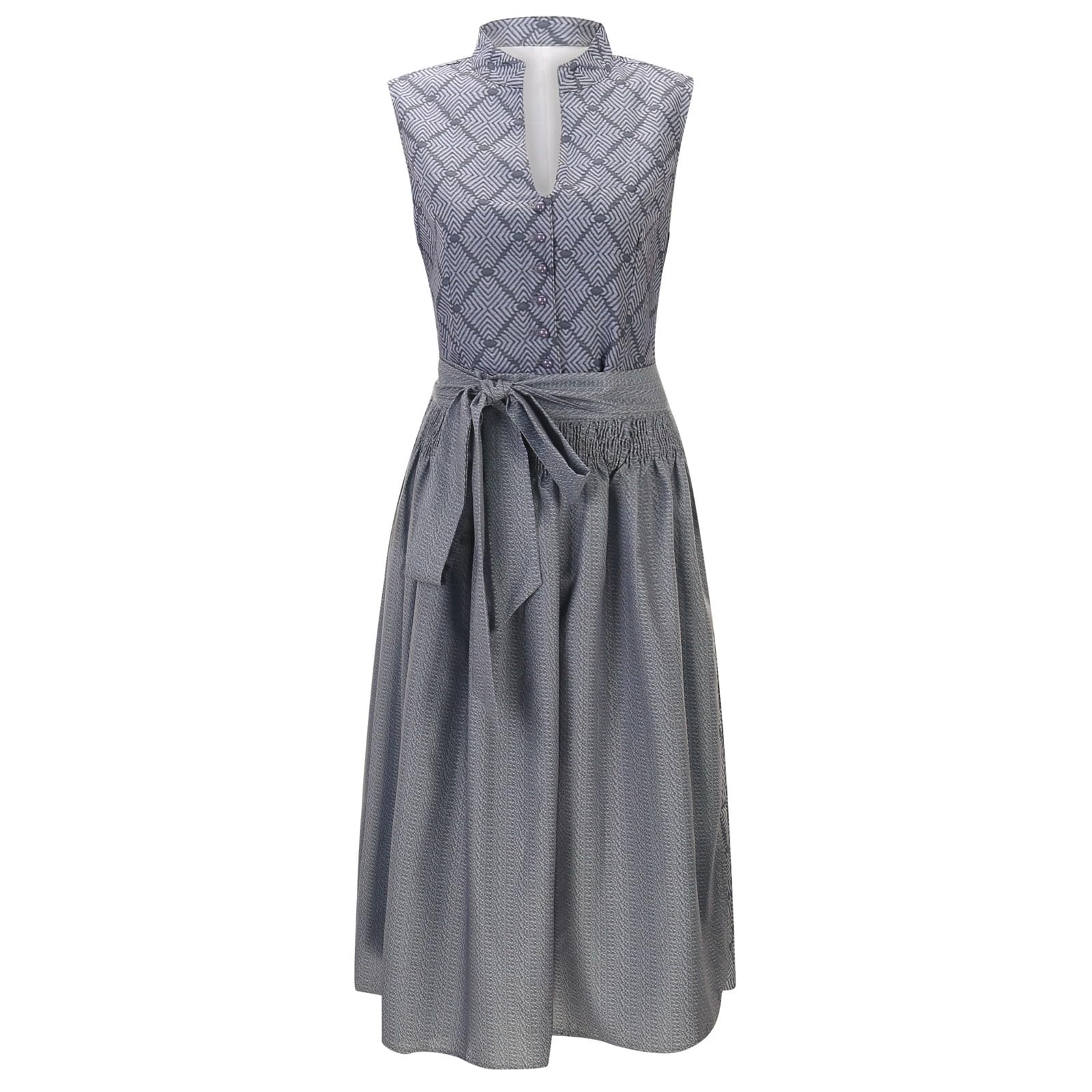 Generisch Dirndl Damen Midi Lang Dirndl Trachtenkleid Trachtenrock Komplettsets Trachtenmode Trachten Damen Trachtenkleid Grau Midi Dirndlkleid Hellblau Trachtenmode Kleid