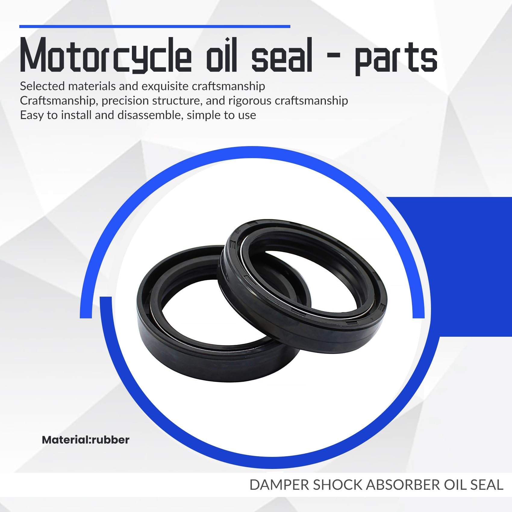 Road Passion Forcella Paraolio + Parapolvere Kit Per Suzuki GZ250, VS700 Intruder, YZ125 - Gomma Nitrile