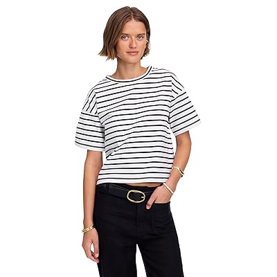 Madewell Structured Boxy T Shirts Stripe Women