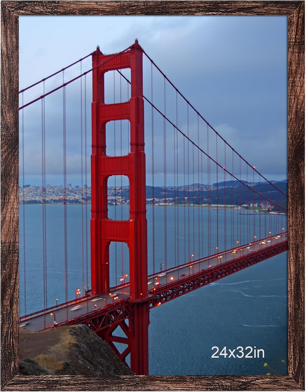 Similar BESCRCL 24x32 Picture Frame Brown, Poster Frames Wall Hanging, Display Pictures 24 x 32 without Mat, 1 Pack Brown 24x32