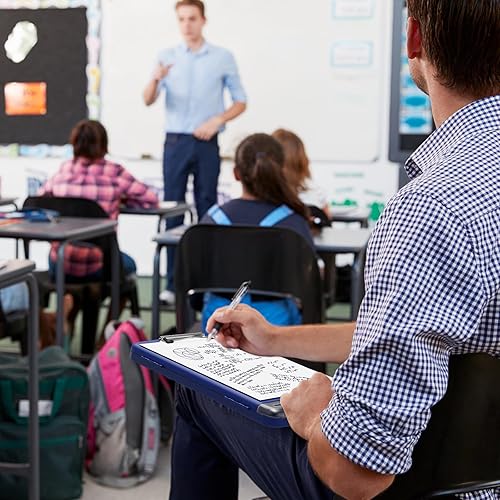 Miniatura 79 de Piasoenc Portapapeles con almacenamiento, caja de organización de 8.5 x 11 pulgadas con soporte para bolígrafo y carpeta de papel legal A4, folio