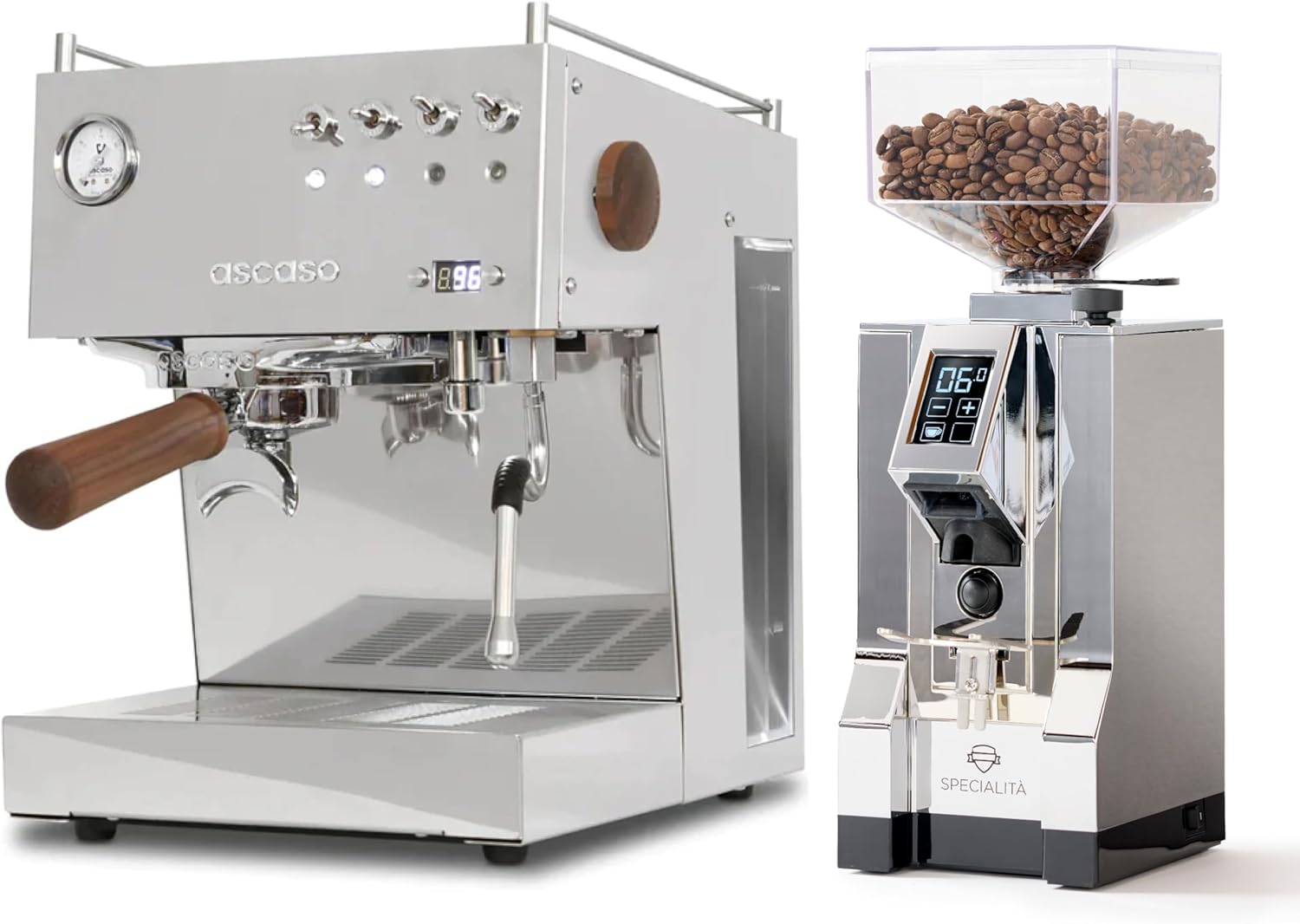 Ascaso DUO Programmable Espresso Machine w/PID Controller, Dual Thermoblock, 120V