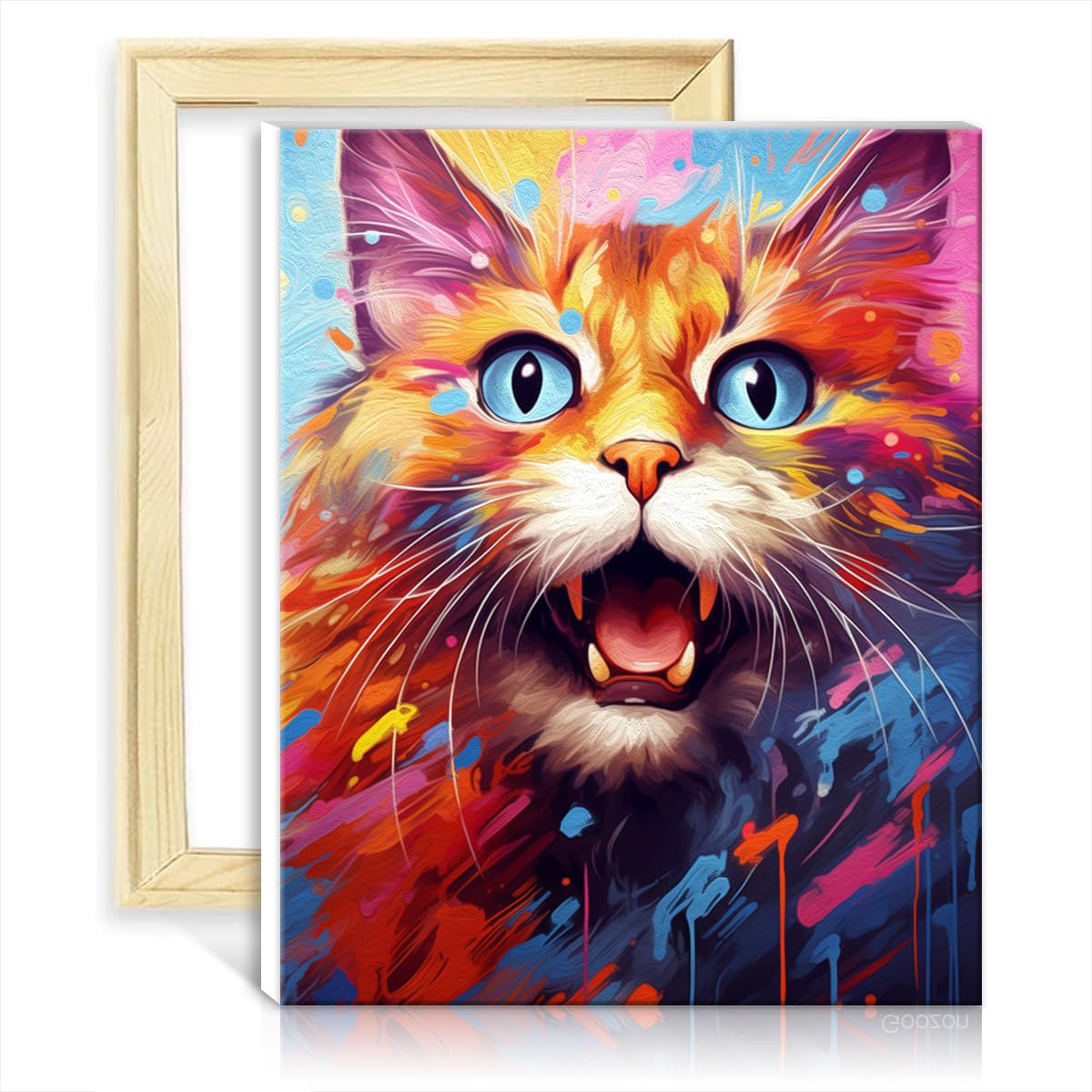 HEIBAGO Kit De Pintura Enmarcada Por Números Para Adultos, Pintura Por