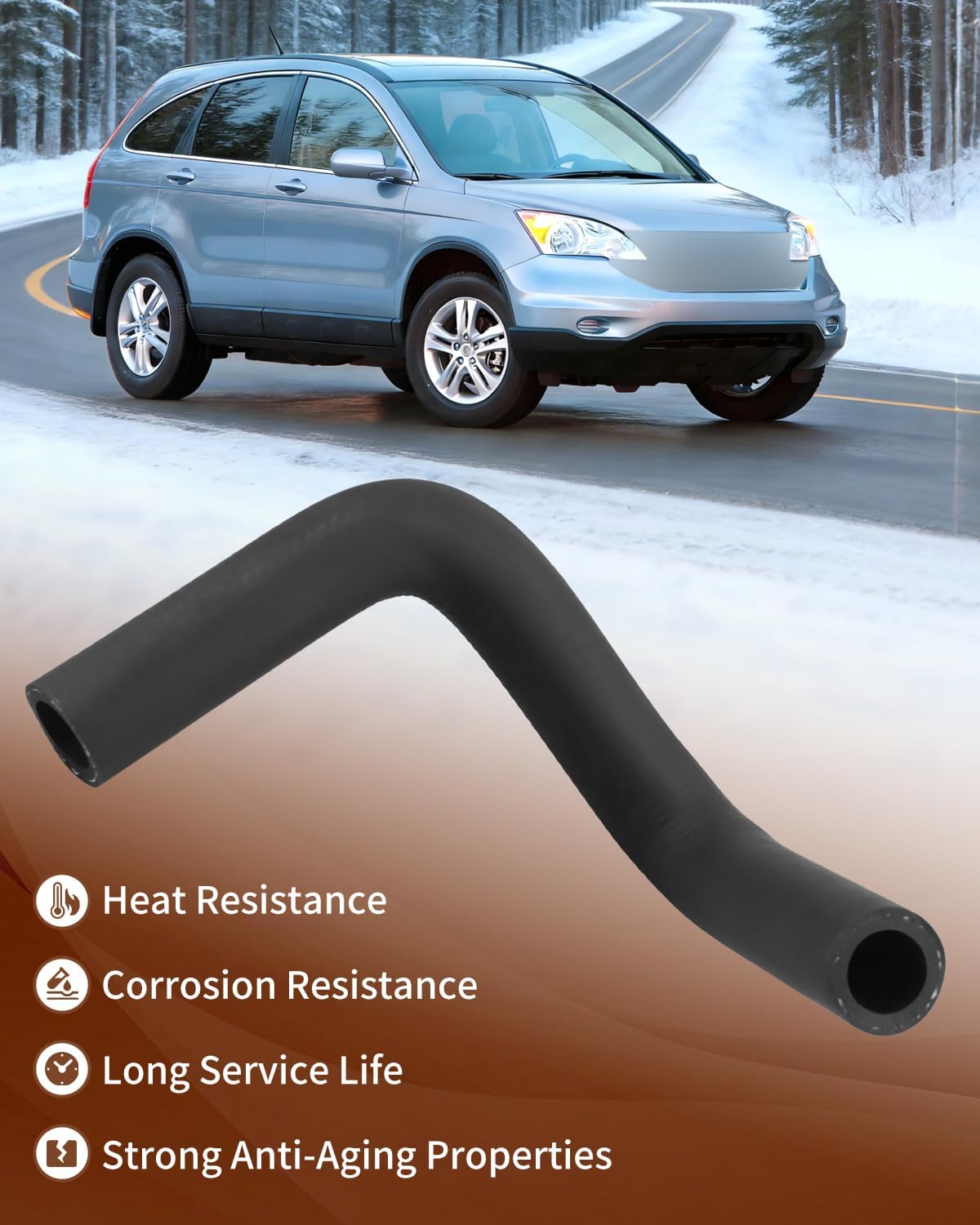Power Steering Reservoir/Suction Hose Fit for Honda CR-V CRV 2007 2008 2009 2010 2011 2.4L, Power Steering Pump Hose Replaces 3404322 53731-SWA-000