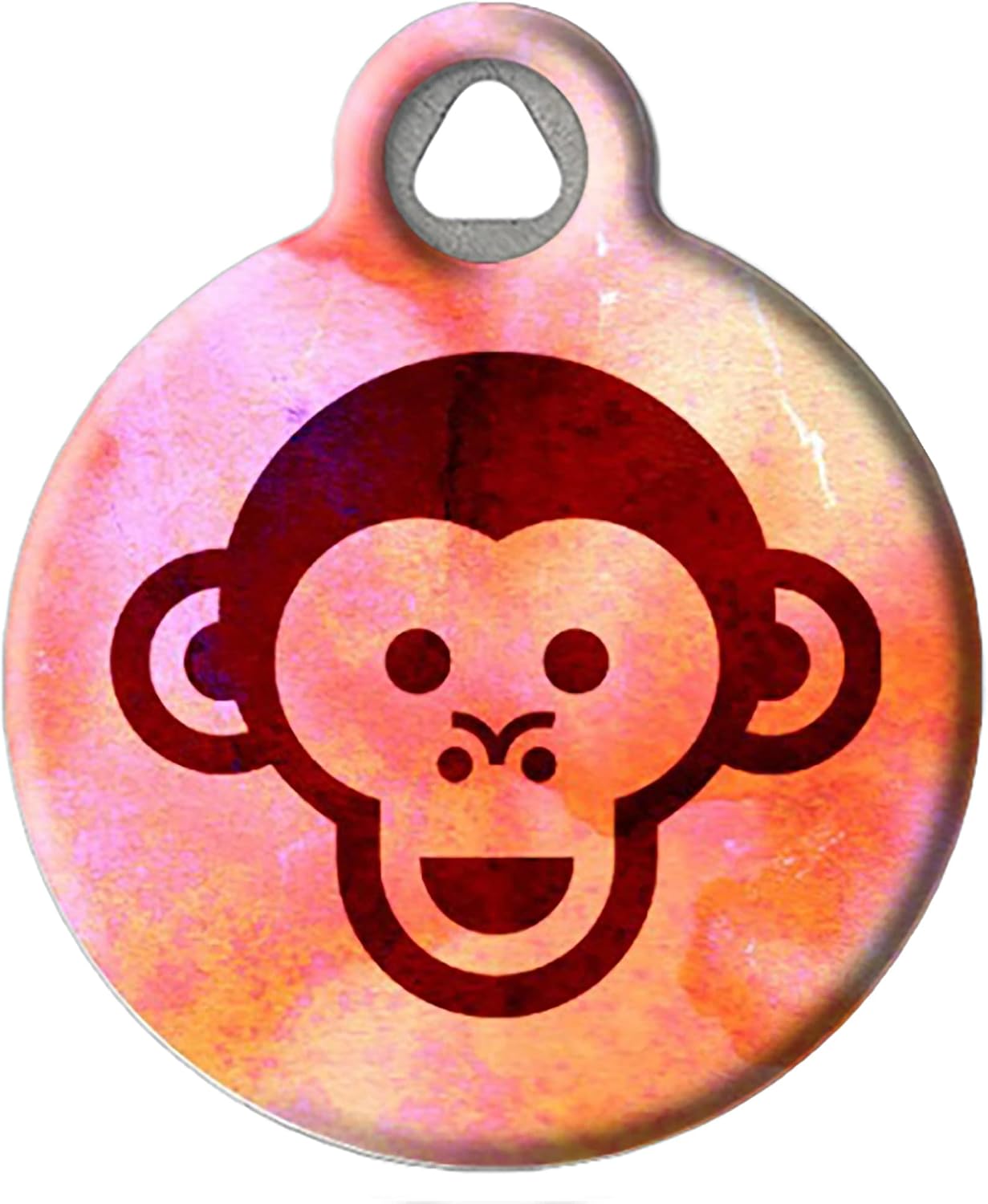 Dog Tag Art Cute Animal Custom Pet ID Tag for Dogs and Cats, Personalized Dog Tag with Customized Identification Information, Otter in Lime, Large (1.25" Diameter)