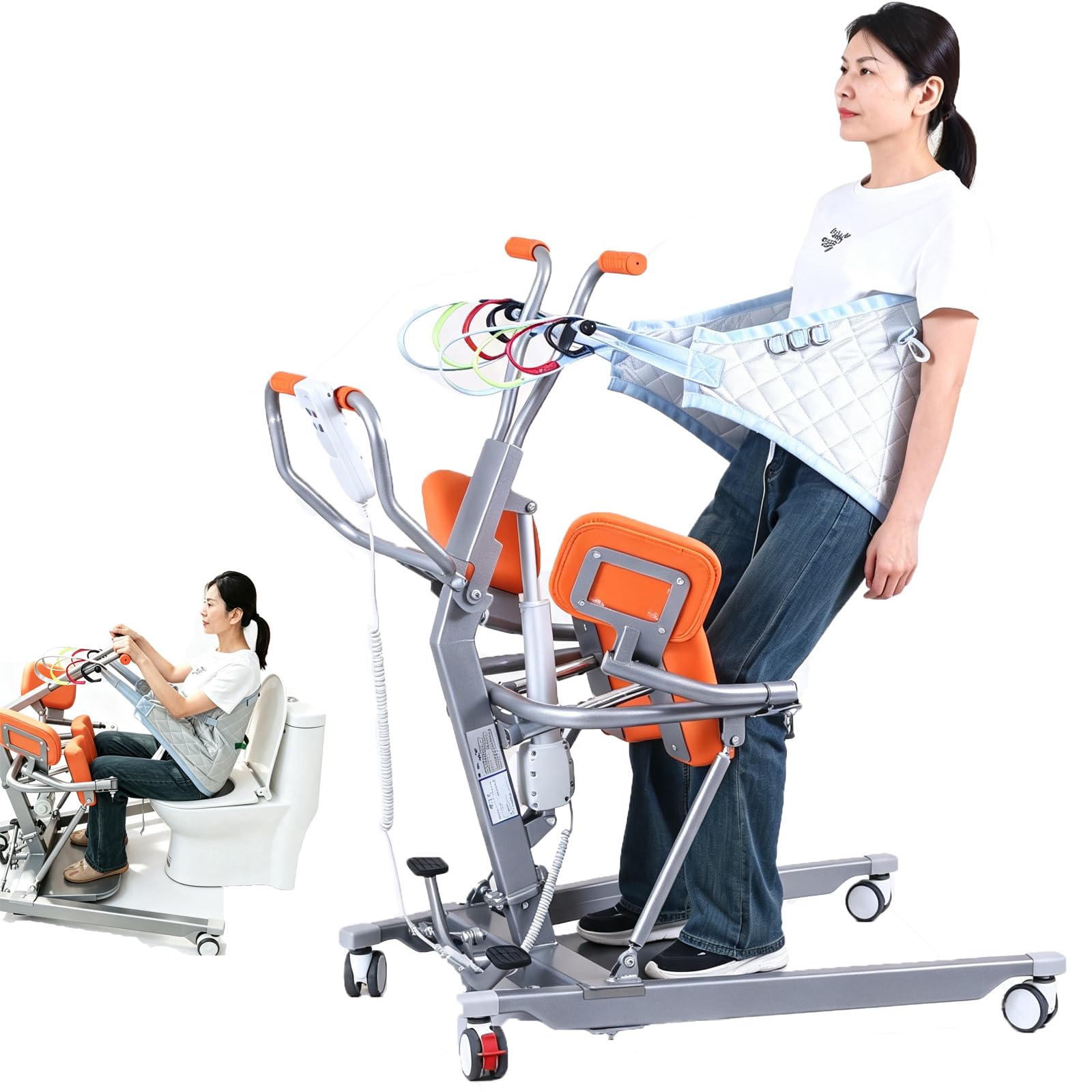 Sollevatore elettrico per pazienti per assistenza domiciliare, 150 kg