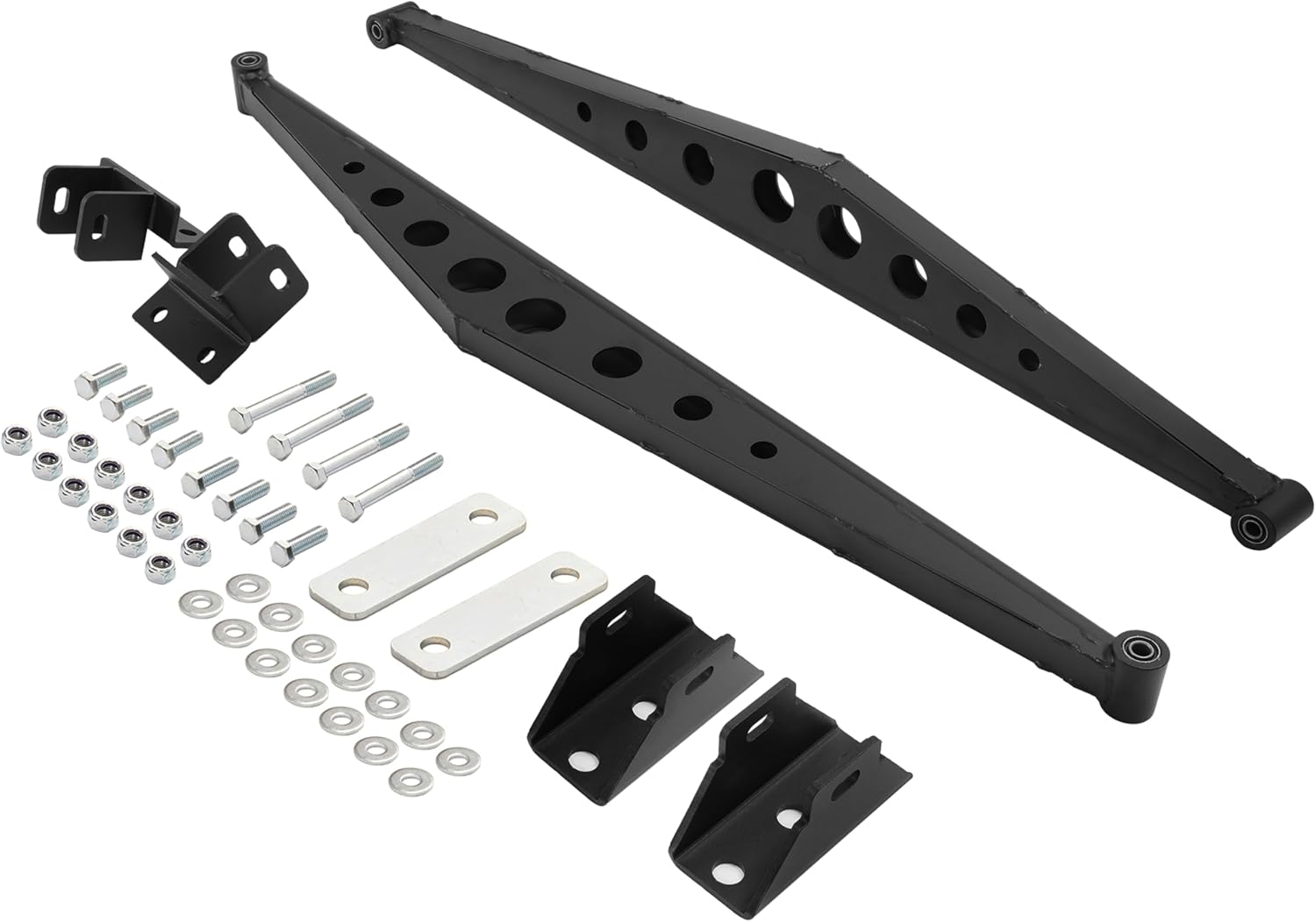 ALMULOO Rear Traction Tie Bar Compatible with 1988-1998 Chevrolet K2500 K3500 4WD Steel Powder Coated Black