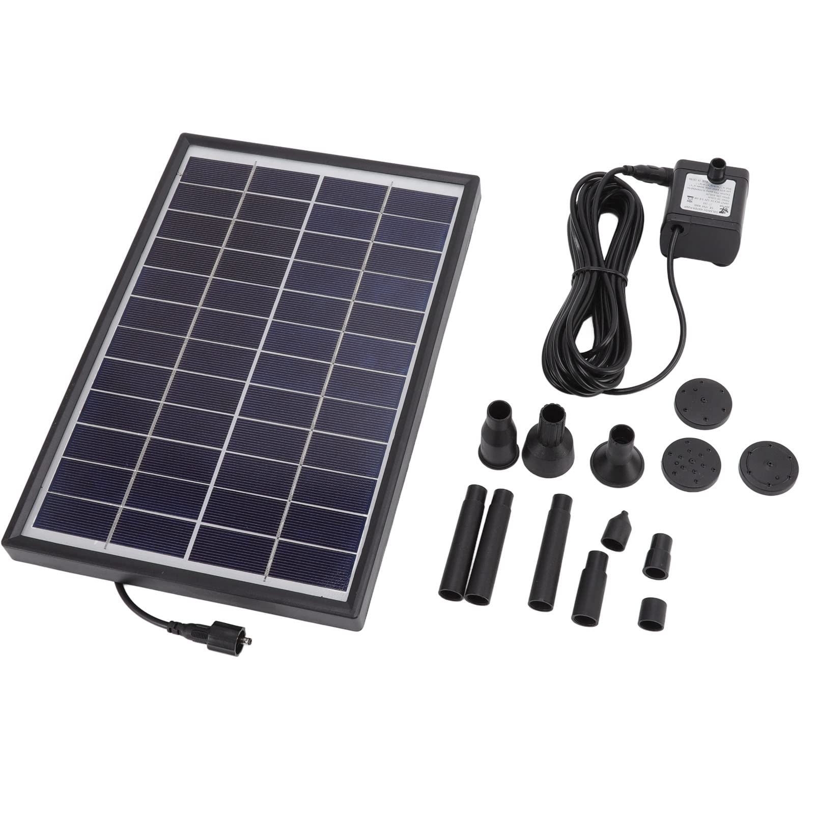 Bomba de fuente solar Ainoli 12 V 6 W ABS filtro antiobstrucción fácil limpieza bomba de agua alimentada por energía solar para decoraciones flotantes