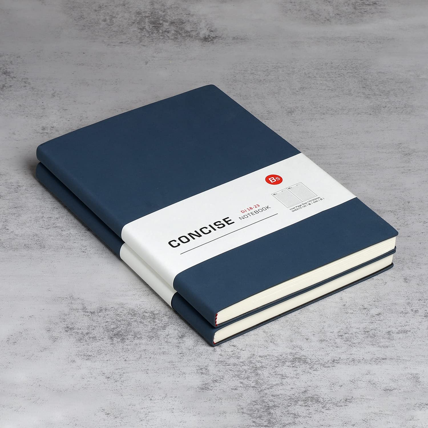 Gelinieerde inzetstukken 9 gaten B5 Planner Vullingen Pagina's 9-Ring Binder B5 Gevoerd Papier Vulling voor Notebook Inserts