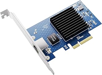 10Gb PCIe NIC Network Card, Single RJ45 Port, Aquantia AQC107 4X Ethernet LAN Controller, for Windows Server/Windows/Linux/ESX