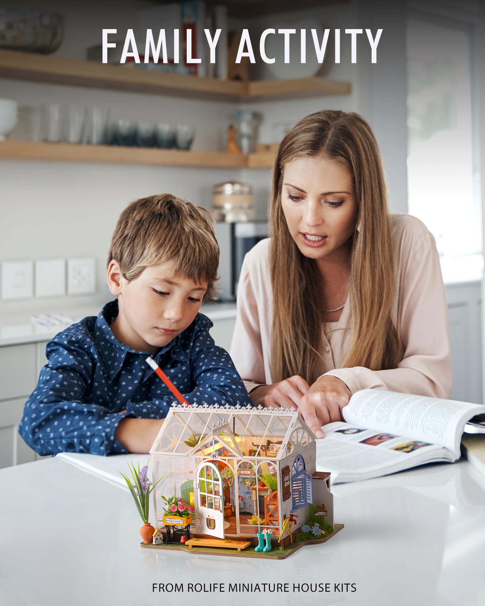 Rolife DIY Miniatuur Poppenhuis Kit 1:24 Schaal Houten Kas Mini Huis Meubels Voor Vrouwen Meisjes Jongens Cadeau Verjaardag Kerstmis Valentijn Rolife DIY Miniatuur Poppenhuis Kit 1:24 Schaal Houten Kas Mini Huis Meubels Voor Vrouwen Meisjes Jongens Cadeau Verjaardag Kerstmis Valentijn
