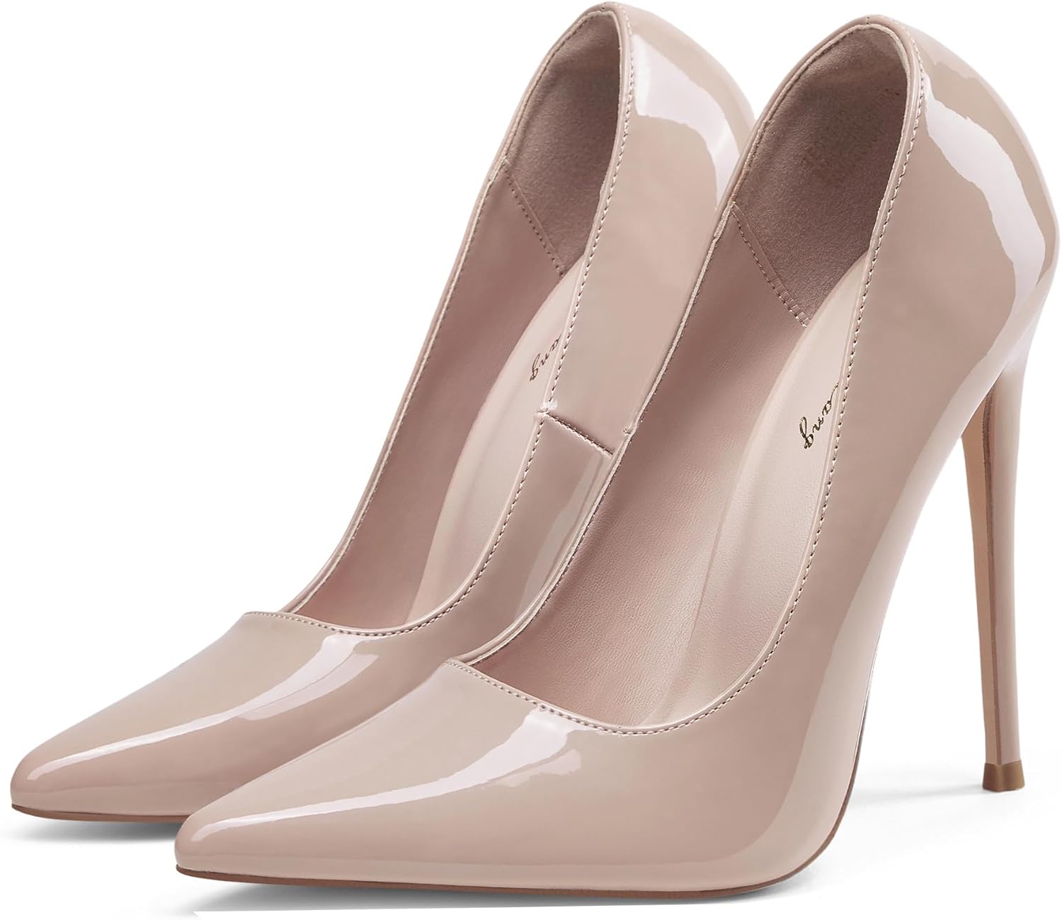 Elisabet Tang Women Pumps, Pointed Toe High Heel 4.7 inch/12cm Party Stiletto Heels Shoes Matte - Image 2