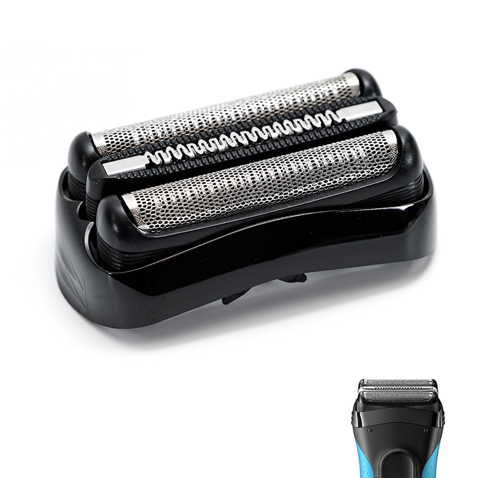 21B Replacement Head Compatible with Braun Series 3, 21B Wet and Dry Replacement Foil and Cutter for Braun Electric Shaver S3, 300s, 310s, 3010s, 3040s, 5409, 340s-4
