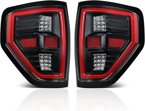 AUTOSAVER88 Luces traseras LED compatibles con Ford F150 F-150 2009-2014 (no compatible con Flareside), sustituye la luz trasera, la lámpara de