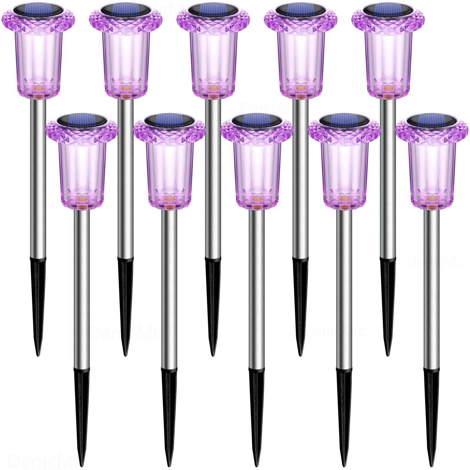 DenicMic Solar Halloween Lights Outdoor Waterproof 10 Pack Halloween Decor view 9
