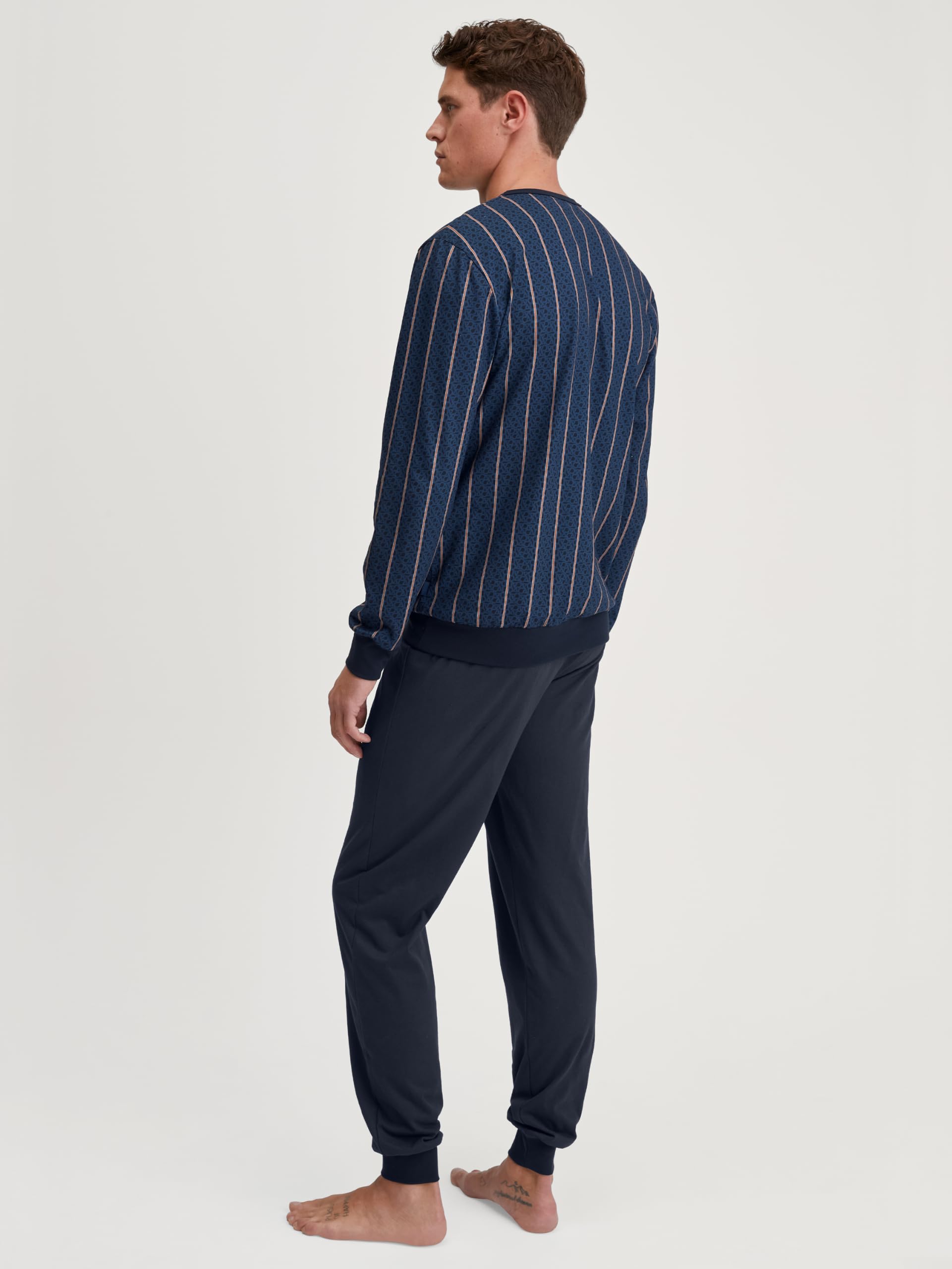CALIDA Relax Imprint Bündchen-Pyjama Herren