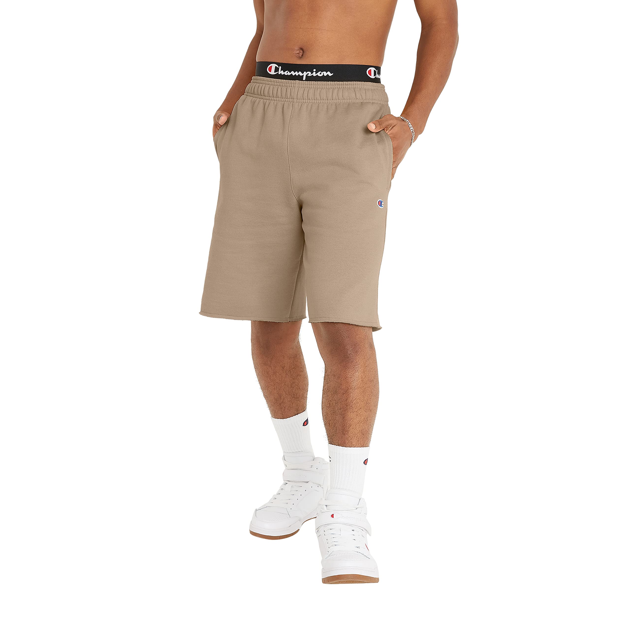 Men's Powerblend Shorts, Mid-Weight Fleece Shorts with Pockets (Reg. or Big & Tall)
