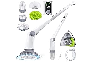 Electric Car Spin Scrubber Brush with Long Handle