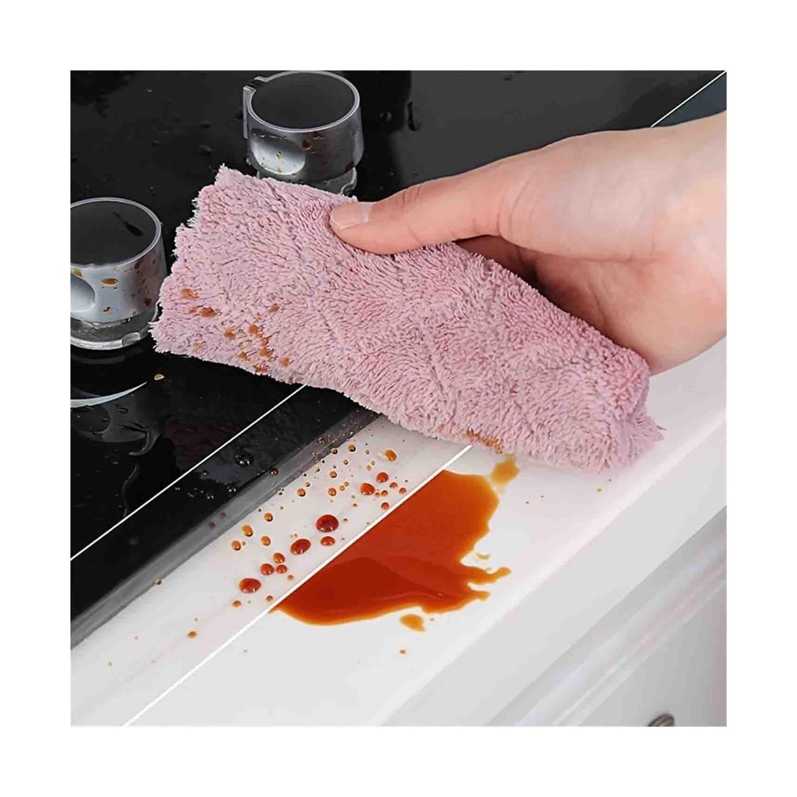 1–4 Stück einseitiges Nano-Dichtungsband, 5/10 m wasserdichter, transparenter Dichtungsstreifen, selbstklebende Hitze- und Fleckendichtung for Lücken im Küchen- Badezimmerwaschbecken(5cmX10m,4pcs)