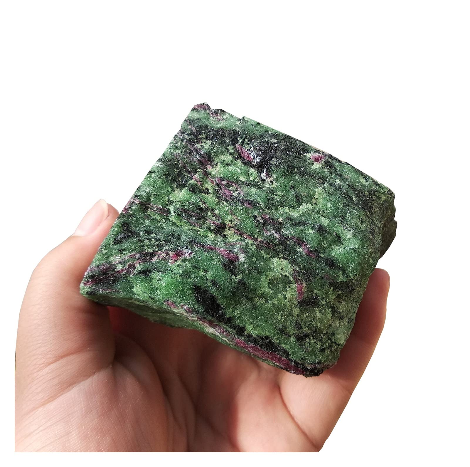 Quarzo Naturale Grezzo Grezzo epidoto Pietra Naturale Rubino Zoisite Cristalli di Pietra Grezza Collezioni di casa