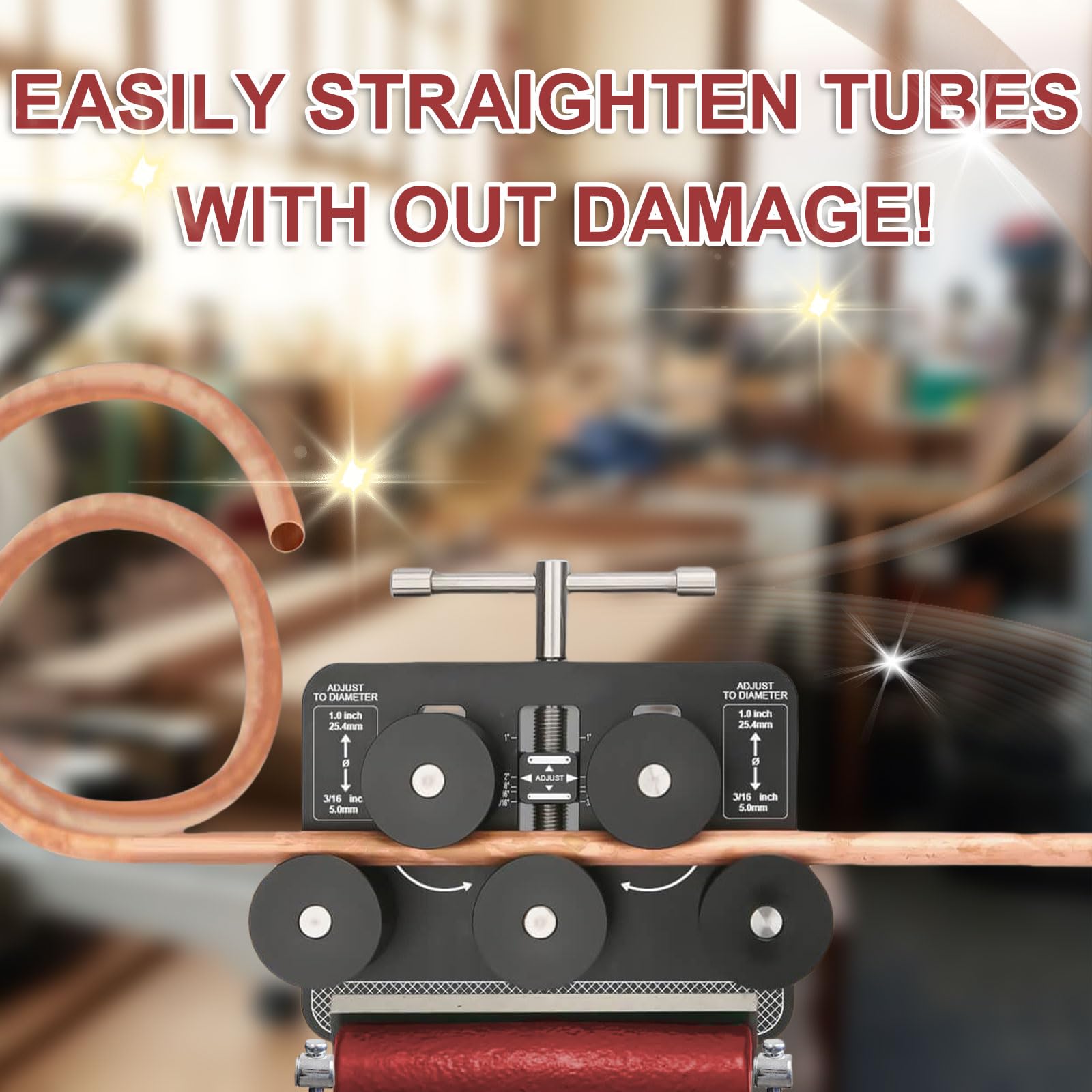 Preshwous Tubing Straightener Tool for 3/16