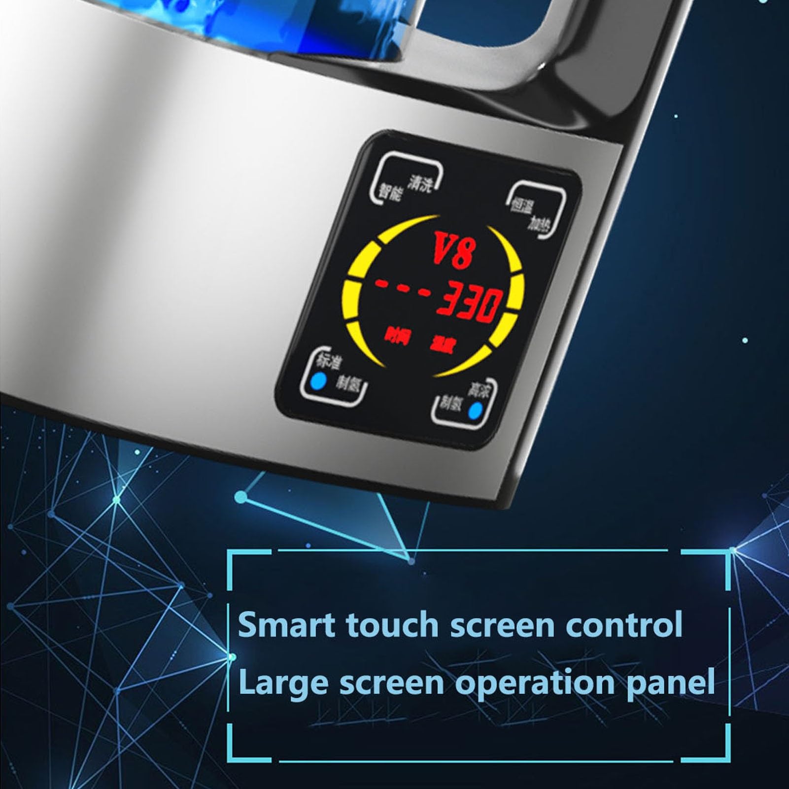 PAHION Generatore di Acqua Idrogeno Bollitore Ricco di Idrogeno Macchina dello Ionizzatore dell'Acqua Dell'idrogeno Grande capacità 2L Display Intelligente A LED Contenuto di Idrogeno Fino A 1800 PPB