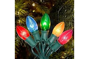 C9 Multicolor Christmas Lights: Illuminate Your Holidays with Vintage Charm