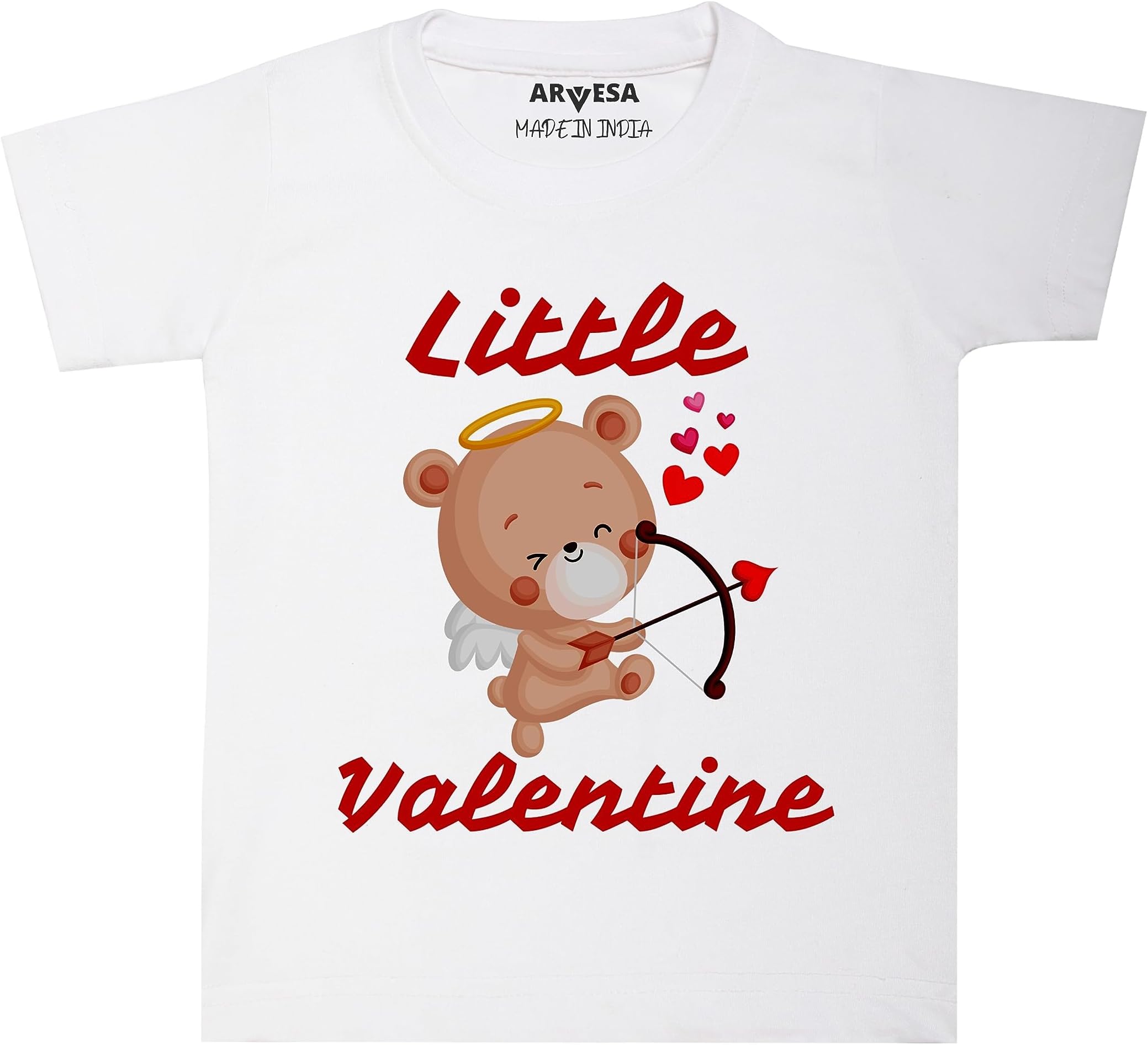ARVESALittle Valentine Unisex Baby Kids Tshirt TS-1315 Ideal for My First Valentine for Baby