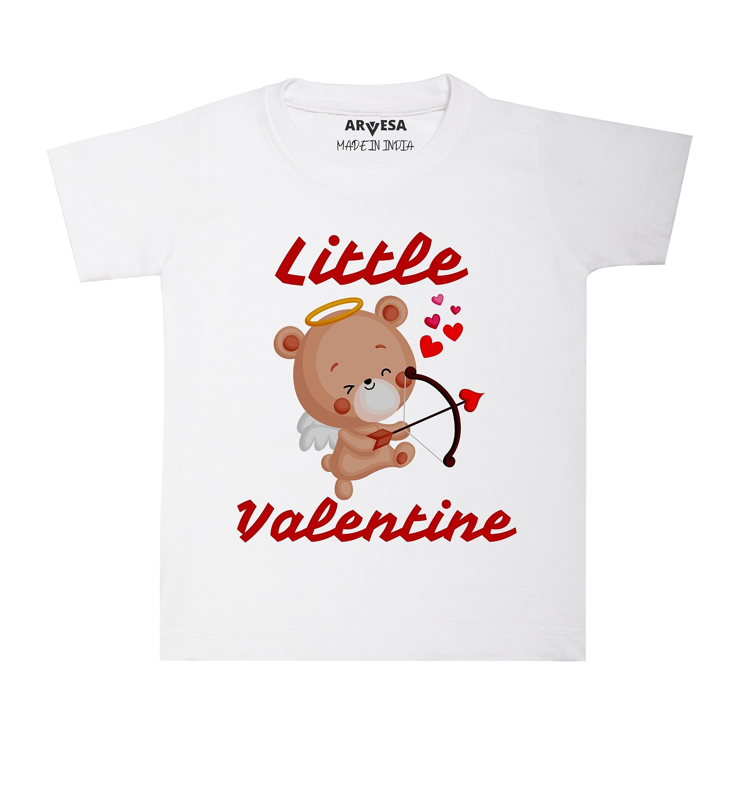 ARVESALittle Valentine Unisex Baby Kids Tshirt TS-1315 Ideal for My First Valentine for Baby
