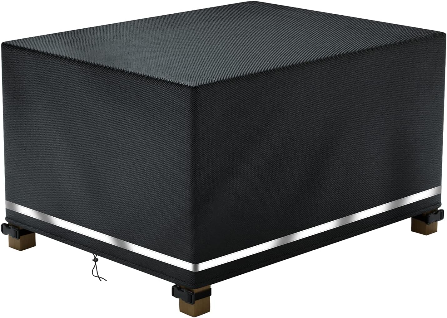 DUDSOEHO Patio Ottoman Cover, Rectangle Outdoor Ottoman Covers